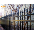 powder coated black wrought iron fence panels